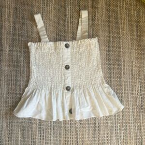 Socialite Cream Smocked Top